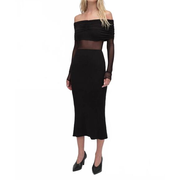 NEW FAVORITE DAUGHTER the new era midi dress in black